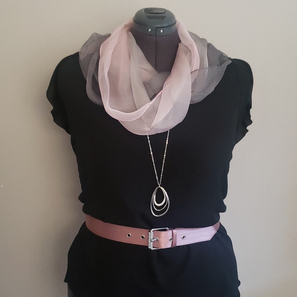 Satin Rhinestone Belt - Picture 2 of 8